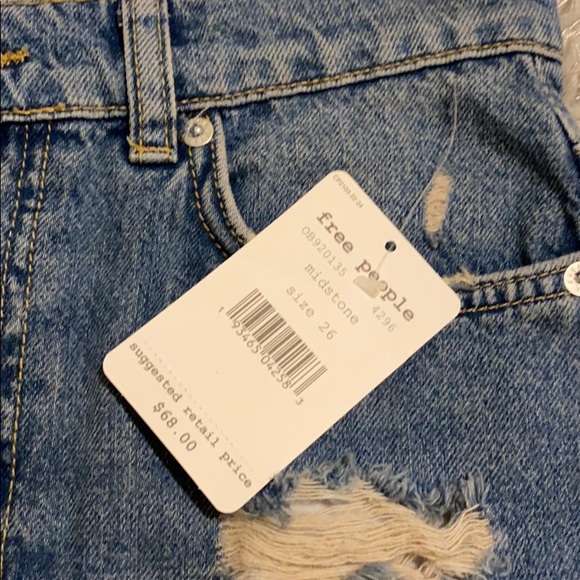 free people midstone denim skirt (NWT) - Picture 3 of 4